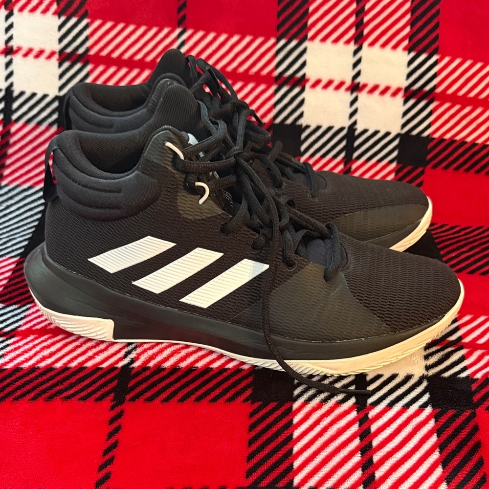 Adidas Men's Black and White Athletic Shoes